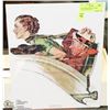 Image 1 : NORMAN ROCKWELL LITHO - RUMBLE SEAT 1935