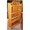 Image 1 : WOOD CARVED SOLID OAK VINTAGE BOOKSHELF