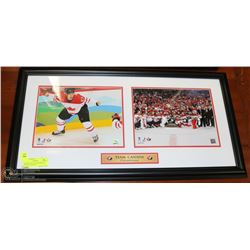 FRAMED NHL LICENCED PHOTOS SYDNEY CROSBY &