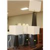 Image 1 : SHOWHOME FLOOR LAMP WITH 3 MATCHING TABLE LAMPS