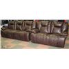 Image 1 : ESTATE DUAL RECLINER LEATHER SOFA & DUAL