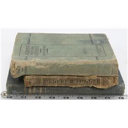3 ANTIQUE HOME SCHOOL / SCHOOL READERS ( COLLECT)