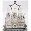 Image 1 : ANTIQUE SILVER PLATED HALL MARKED CRYSTAL