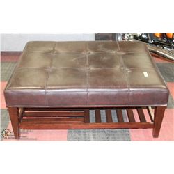 45"X36"X18"H LEATHERETTE COFFEE TABLE OTTOMAN