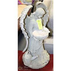 ANGEL WITH BIRDS GARDEN STATUE 19"TALL.