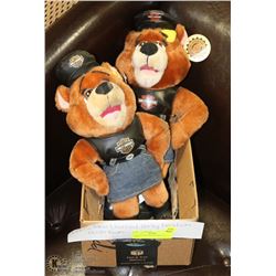 2 HARLEY DAVIDSON BEARS WITH TAGS