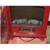 Image 3 : #34-DURAFLAME ELECTRIC FIRE PLACE STOVE (RED )