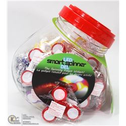 DISPLAY PAIL OF 40 LED SMART SPINNERS, COMPARE AT