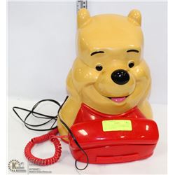 VINTAGE WINNIE THE POOH PUSH BUTTON PHONE