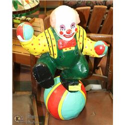 CLOWN AND BALL FIGURINE