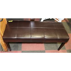 NEW LEATHERETTE BENCH 42"X16"X17"H