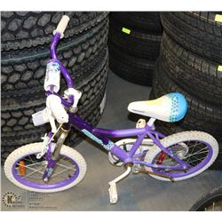 SUPERCYCLE KIDZ GIRLS BIKE AGES 4-7, FRONT SHOCKS