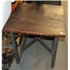 Image 1 : SHOWHOME RUSTIC WOOD STYLE END TABLE