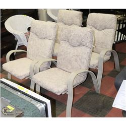 SET OF 4 PATIO ARMCHAIRS