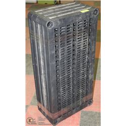 HEAVY DUTY 4 TIER RESIN SHELVES, 36 X 18 X 52