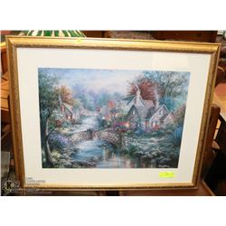 LARGE NICKY BOEHME FRAMED ART