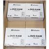 Image 1 : 4 CASES OF 5 VERBATIM 3X DVD-RAM DOUBLE SIDED