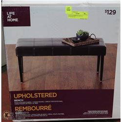 NEW LEATHERETTE BENCH 42"X16"X17"H