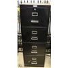 Image 1 : 4 DRAWER BLACK FILING CABINET