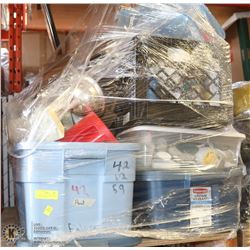 PALLET OF CAMP CLOSURE CRAFT SUPPLIES, TROPHIES