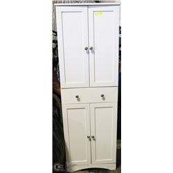 2 TIER WHITE CABINET FOR REPAIR
