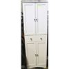 Image 1 : 2 TIER WHITE CABINET FOR REPAIR