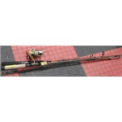 A PAIR OF FISHING SPIN REEL & ROD COMBOS