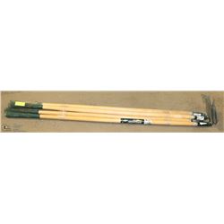 LOT OF 4 GARDEN HOES