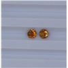 Image 1 : 0.89ct Yellow Tourmaline match pair Round cut