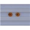 Image 1 : 1.41ct Yellow Tourmaline match pair Round cut