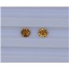 0.84ct Yellow Tourmaline match pair Round cut
