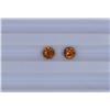 Image 1 : 1.03ct Yellow Tourmaline match pair Round cut