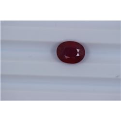 4.91ct  Ruby Oval cut