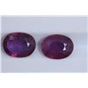 Image 1 : 3.6ct Ruby Match pair Oval cut