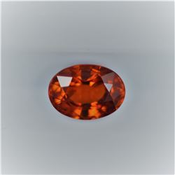 1.65ct Natural Malaya Garnet Oval cut