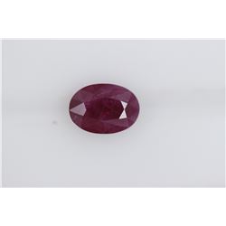 1.01ct Ruby(No-glass) Oval cut