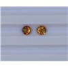 Image 1 : 0.88ct Yellow Tourmaline match pair Round cut