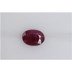 0.83ct Ruby(No-glass) Oval cut