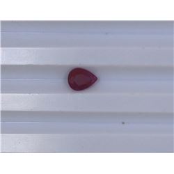 1.31ct Ruby Pear cut