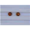 Image 1 : 1.42ct Yellow Tourmaline match pair Round cut