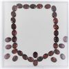 49.31ct Garnet 37pcs Oval cut