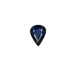 3.71ct Pear Shape GIA Certified Blue Sapphire