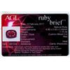 Image 2 : AGL 1.15ct Oval Cut Ruby