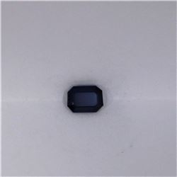 AGL 1.20ct Emerald Shape  Blue Sapphire