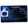Image 2 : AGL 1.20ct Emerald Shape  Blue Sapphire