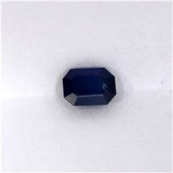 AGL 1.35ct Blue Sapphire Emerald Cut