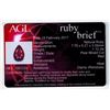 Image 2 : AGL 1.12ct Ruby Pear Cut
