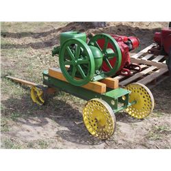 John Deere Hit And Miss Engine On A Wagon