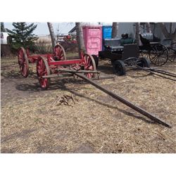 4 Wheel Wooden Wagon, No Box