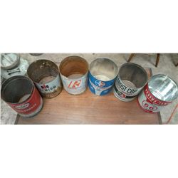 Assortment Of Empty Antifreeze Tins